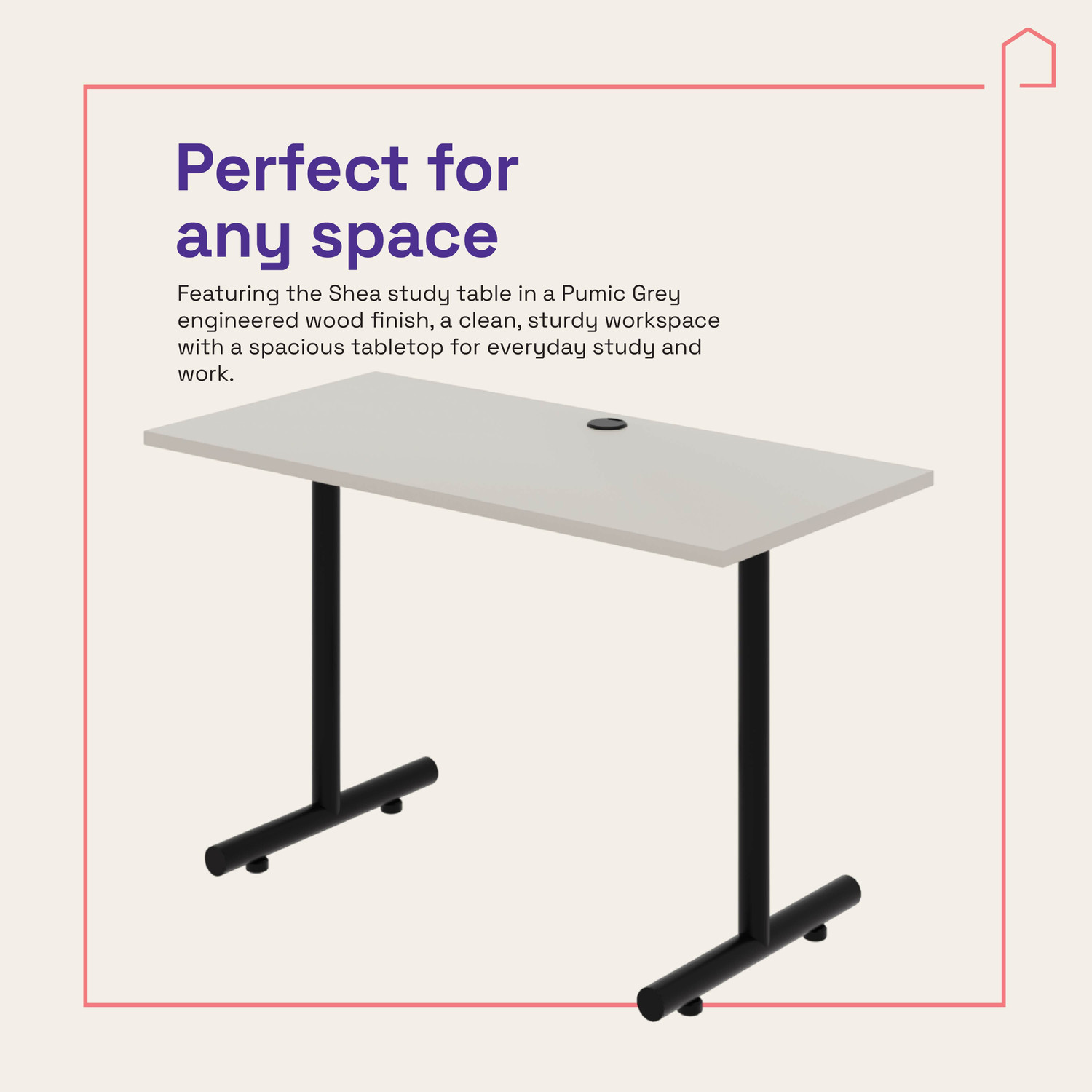 Image of Wakefit SHEA Engineered Wood Study Table
