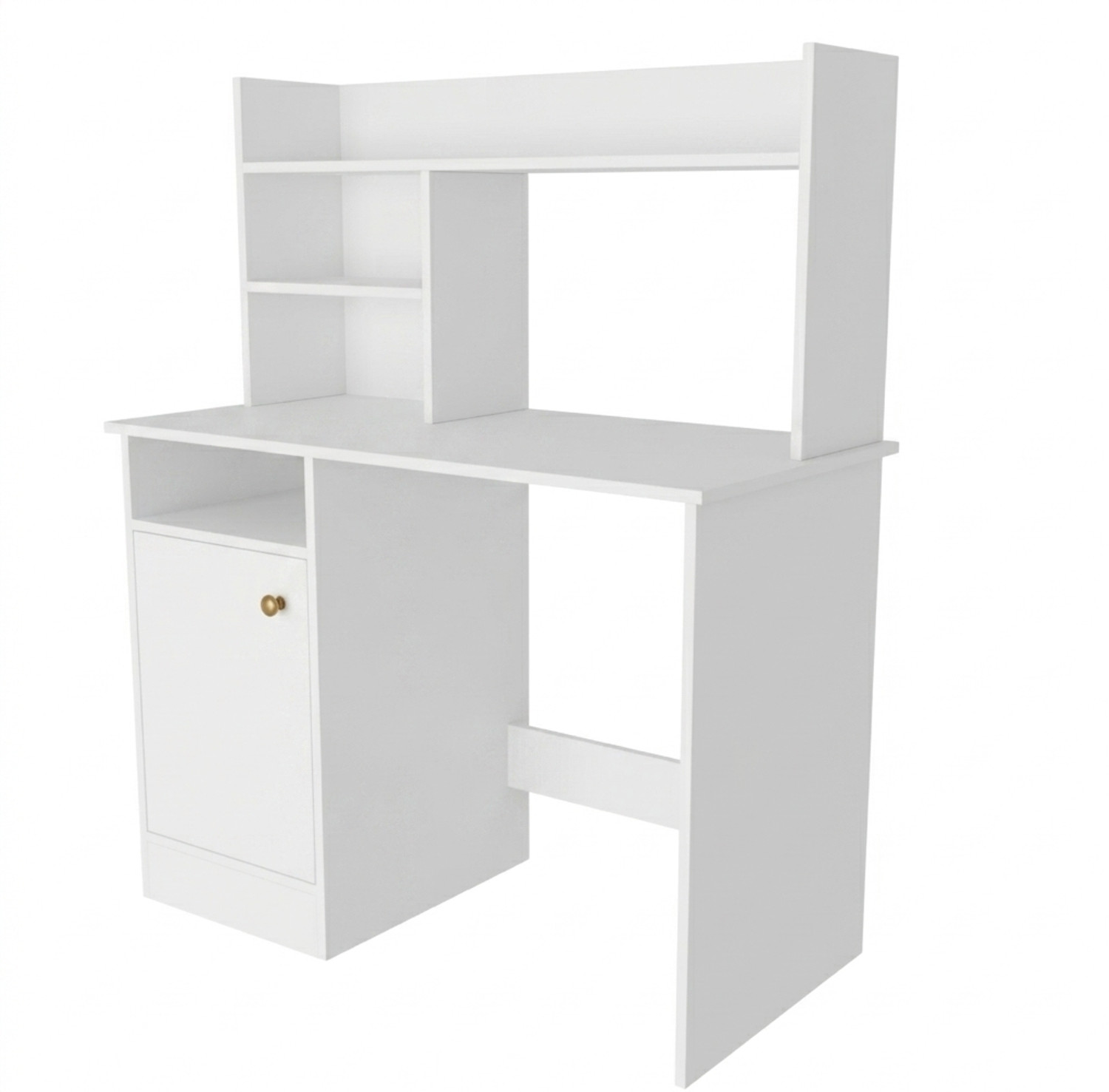 Image of Flipkart Perfect Homes Study Table with Storage Cabinet | Modern Office Desk | Computer Work Table Engineered Wood Study Table