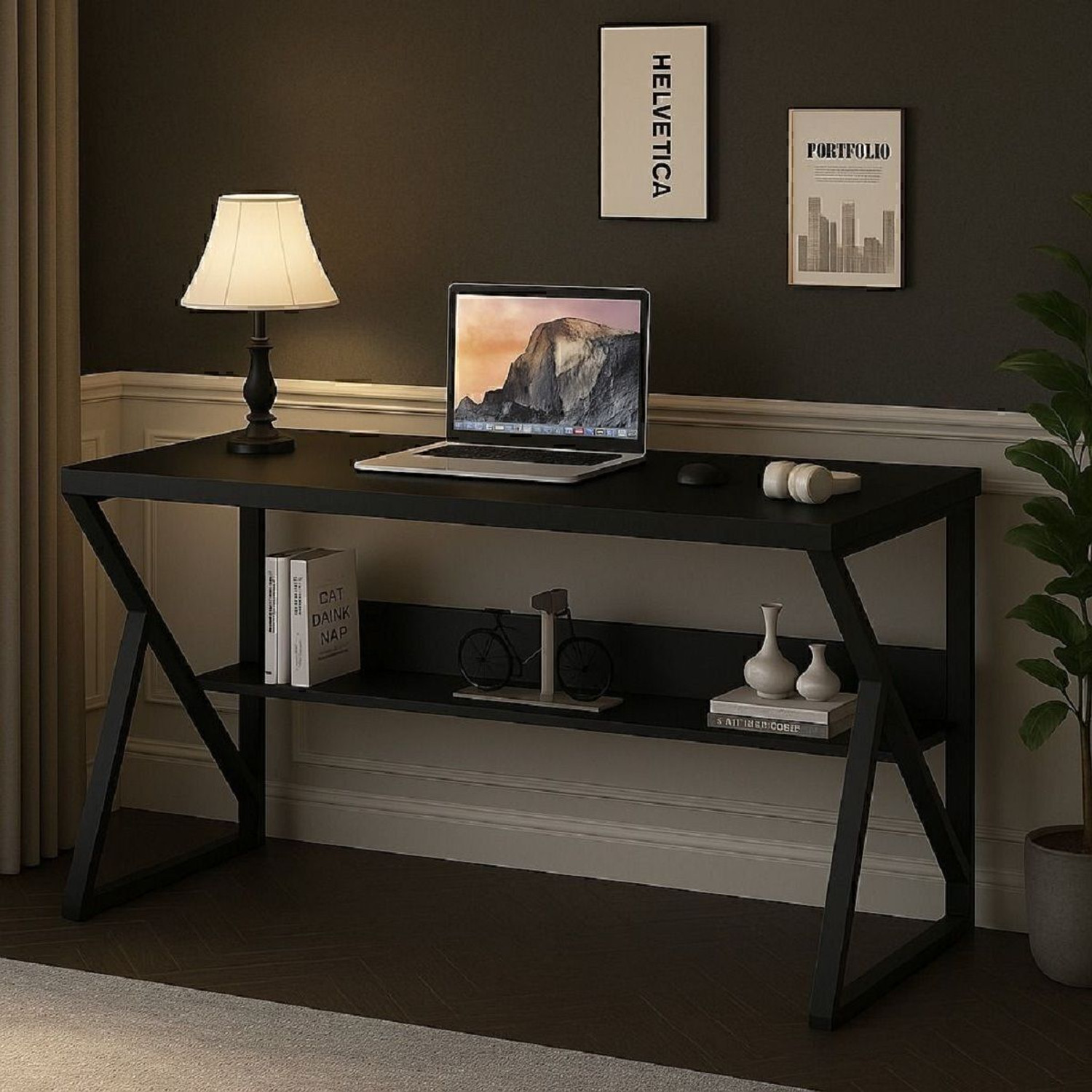 Image of House Of Akasha Study Table for Home Office Desk With Space Gaming Desk(L*100 H*75 B*60 Cms) Engineered Wood Multipurpose Table