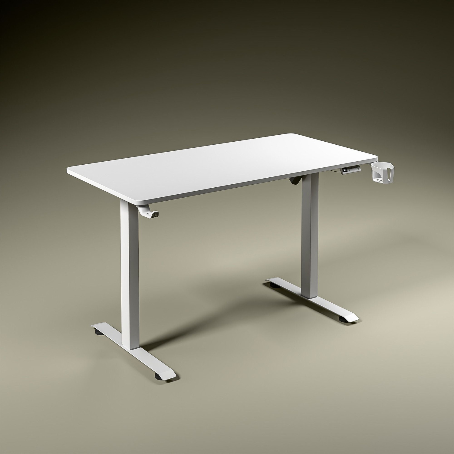 Image of GREEN SOUL Imperium Pro Electric Height Adjustable 120cm wide|ImpactShield Anti-Collision Engineered Wood Office Table