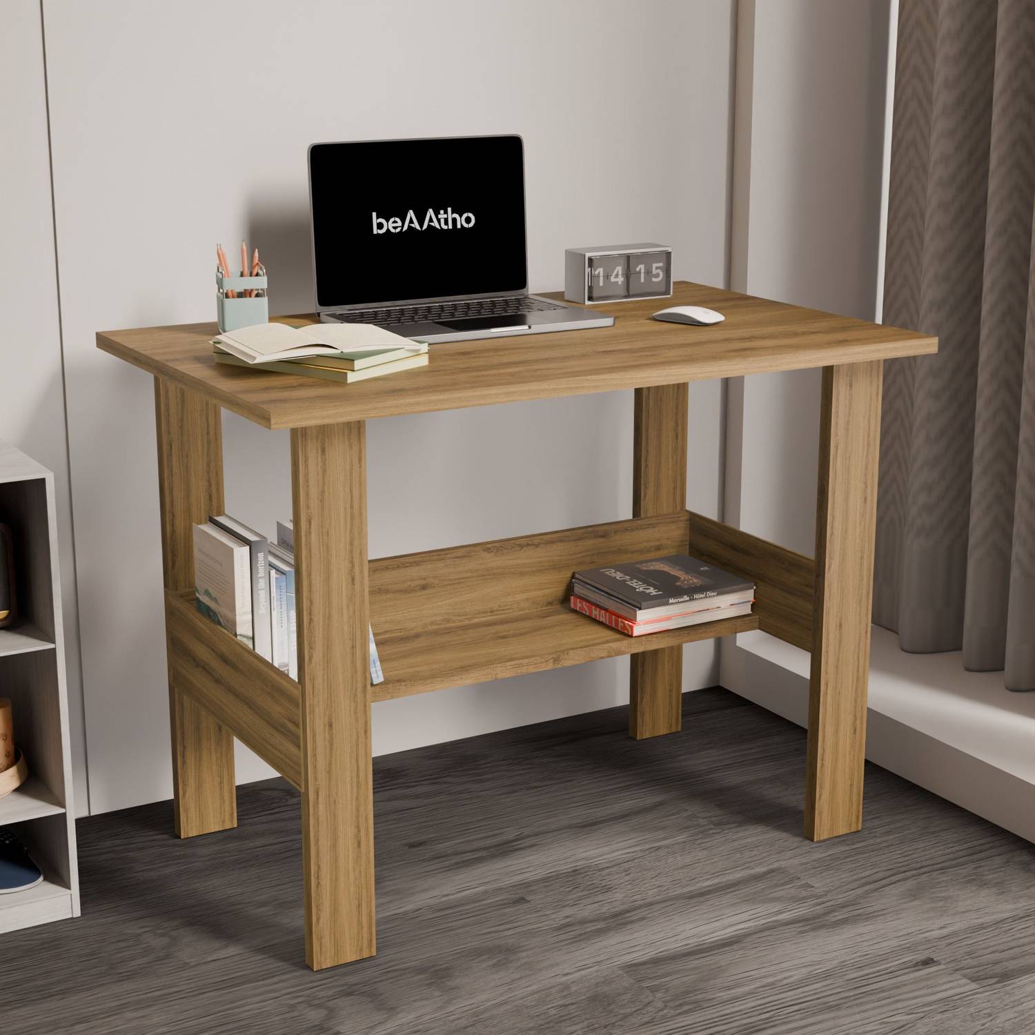 beaatho beAAtho Spectrum Desk Multipurpose Workstation for Home, Office, or Study, Engineered Wood Multipurpose Table