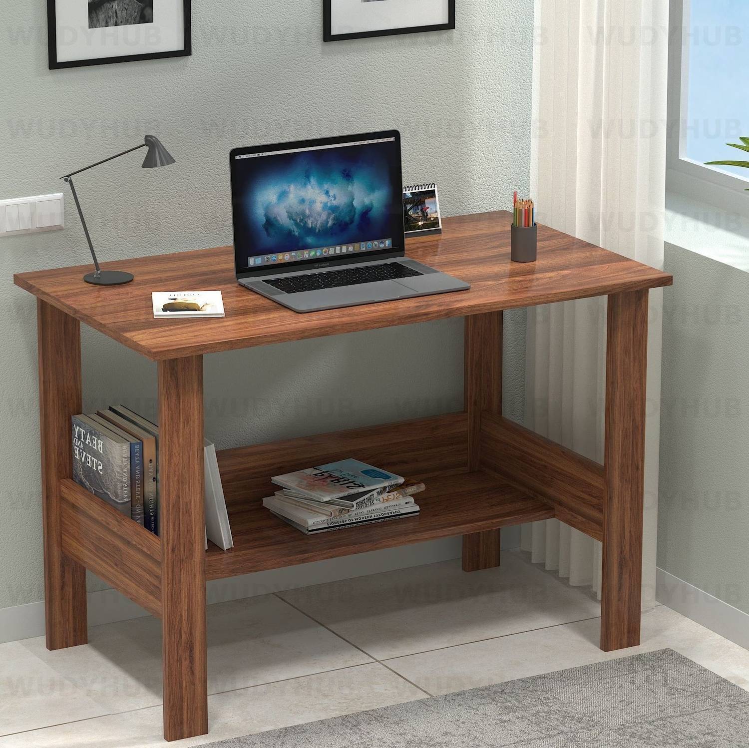 WUDYHOME Engineered Wood Multipurpose Table (Free Standing, Finis