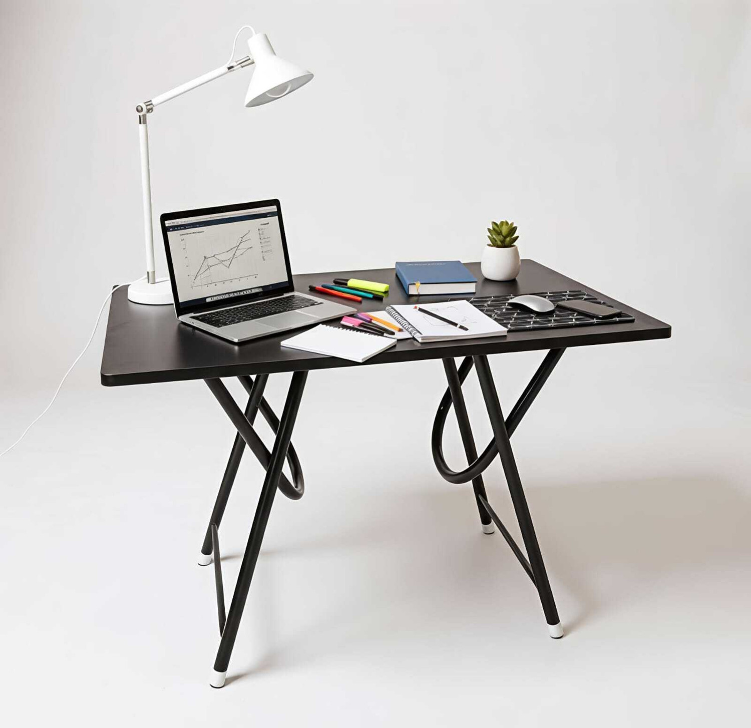 Image of FURNiMAN Fold Space Saver Folding Study Tabile Ironing Board