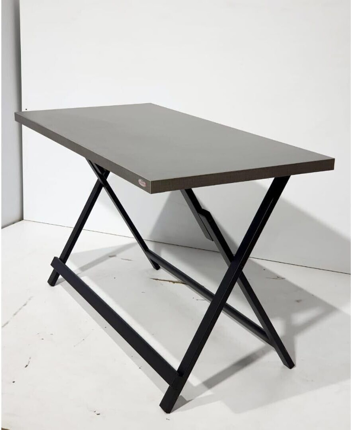 Image of spacepanda Loveit Heavy Duty Folding Table in 18MM Pre Laminated Panel Board 4x2Ft MS Frame Metal Multipurpose Table