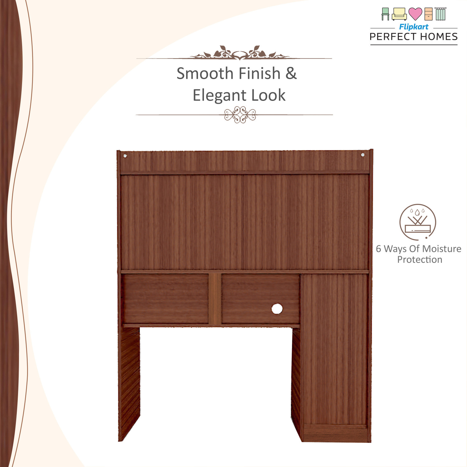Image of Flipkart Perfect Homes Dalton Engineered Wood Study Table