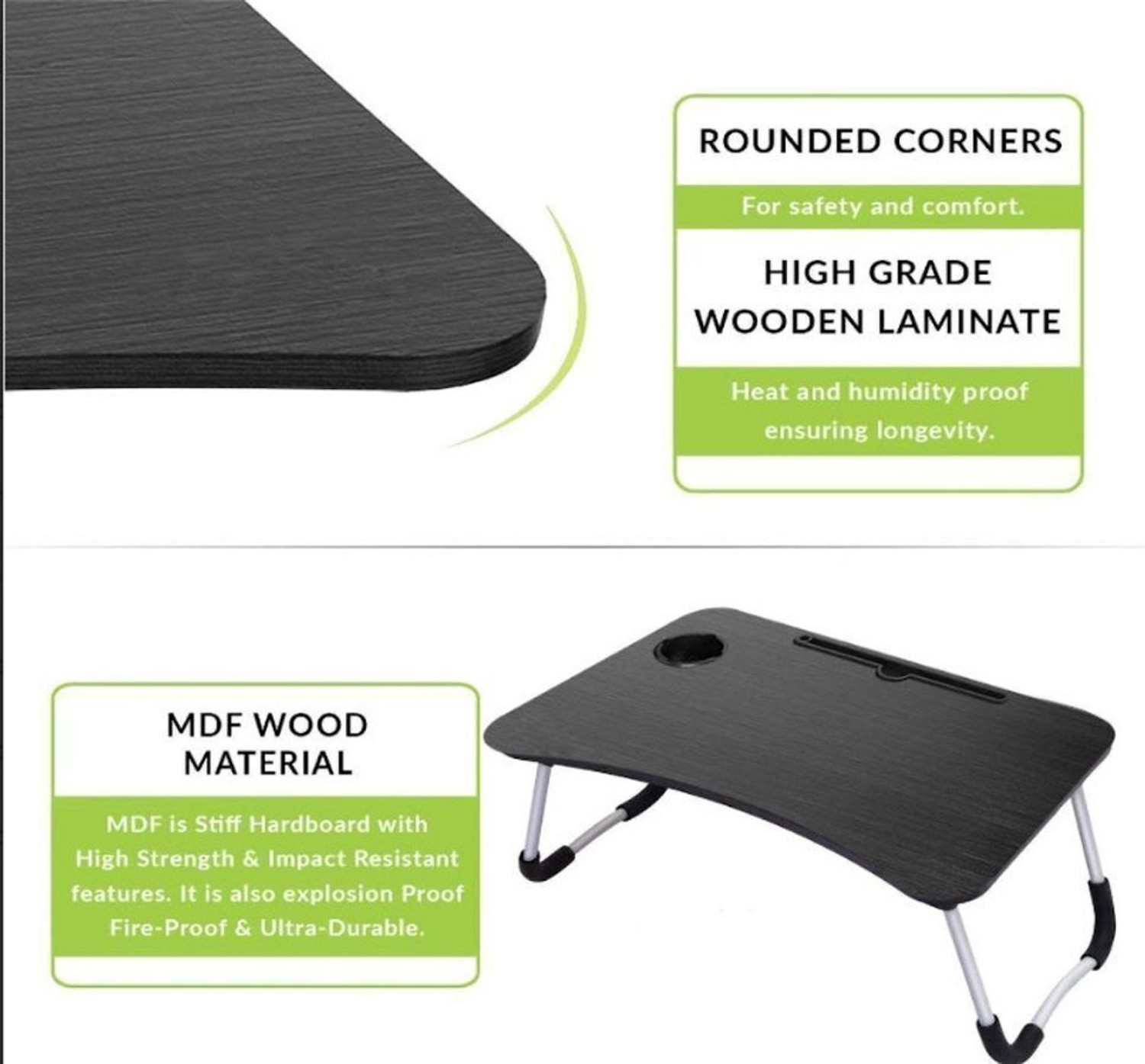 Image of BK SALES black table Plastic Study Table