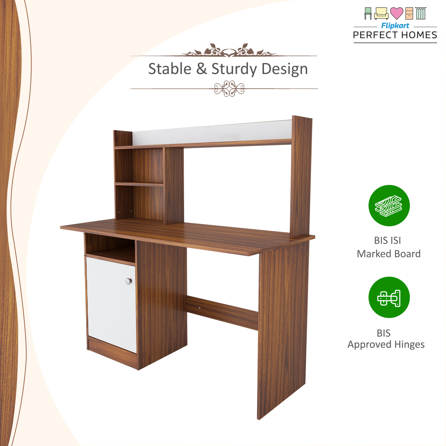 Image of Flipkart Perfect Homes Kronos Engineered Wood Study Table