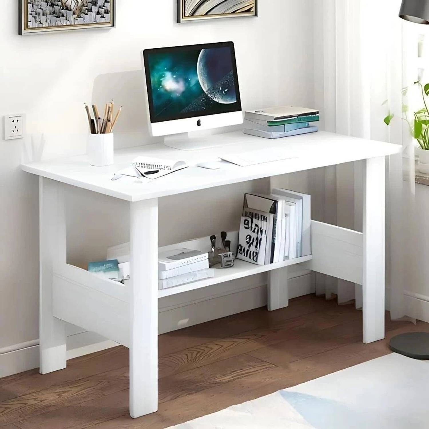 WUDYHOME Engineered Wood Multipurpose Table
