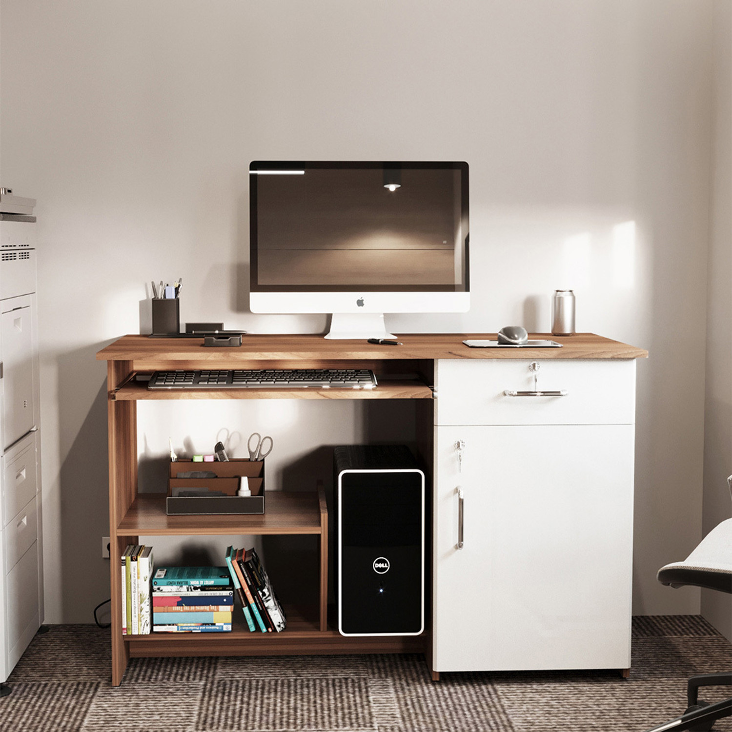 Image of neuspace Zada Engineered Wood Office Table