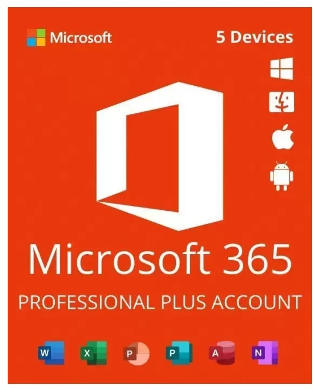 Image of MICROSOFT Office 365 Professional Plus For 5 Users /PC (Lifetime Validity) + 5TB Onedrive