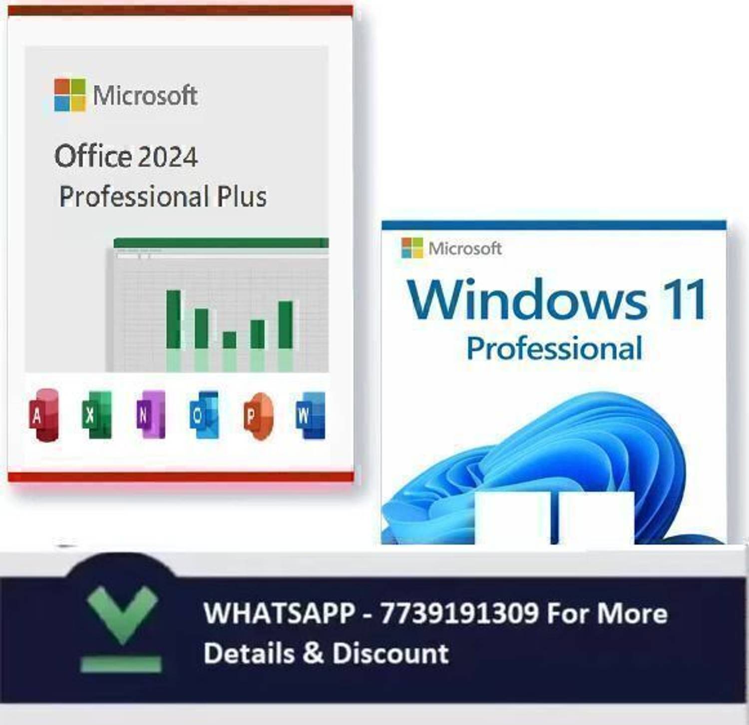 MICROSOFT Windows 11 Pro & Office Professional Plus 2024 (1 User