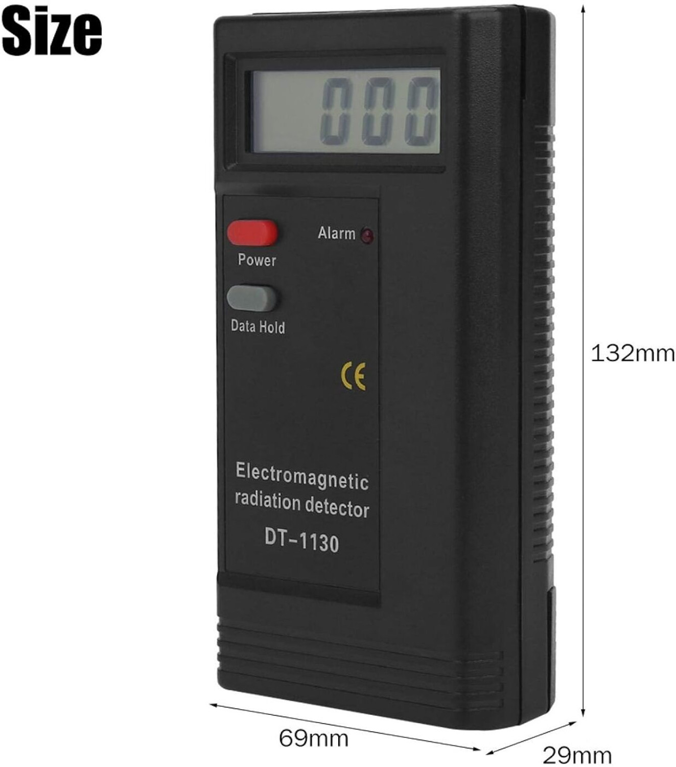 Image of Tobo EMF Meter, Battery Powered Electromagnetic Radiation Detector with LCD TD-1535WA Series Ohmmeter