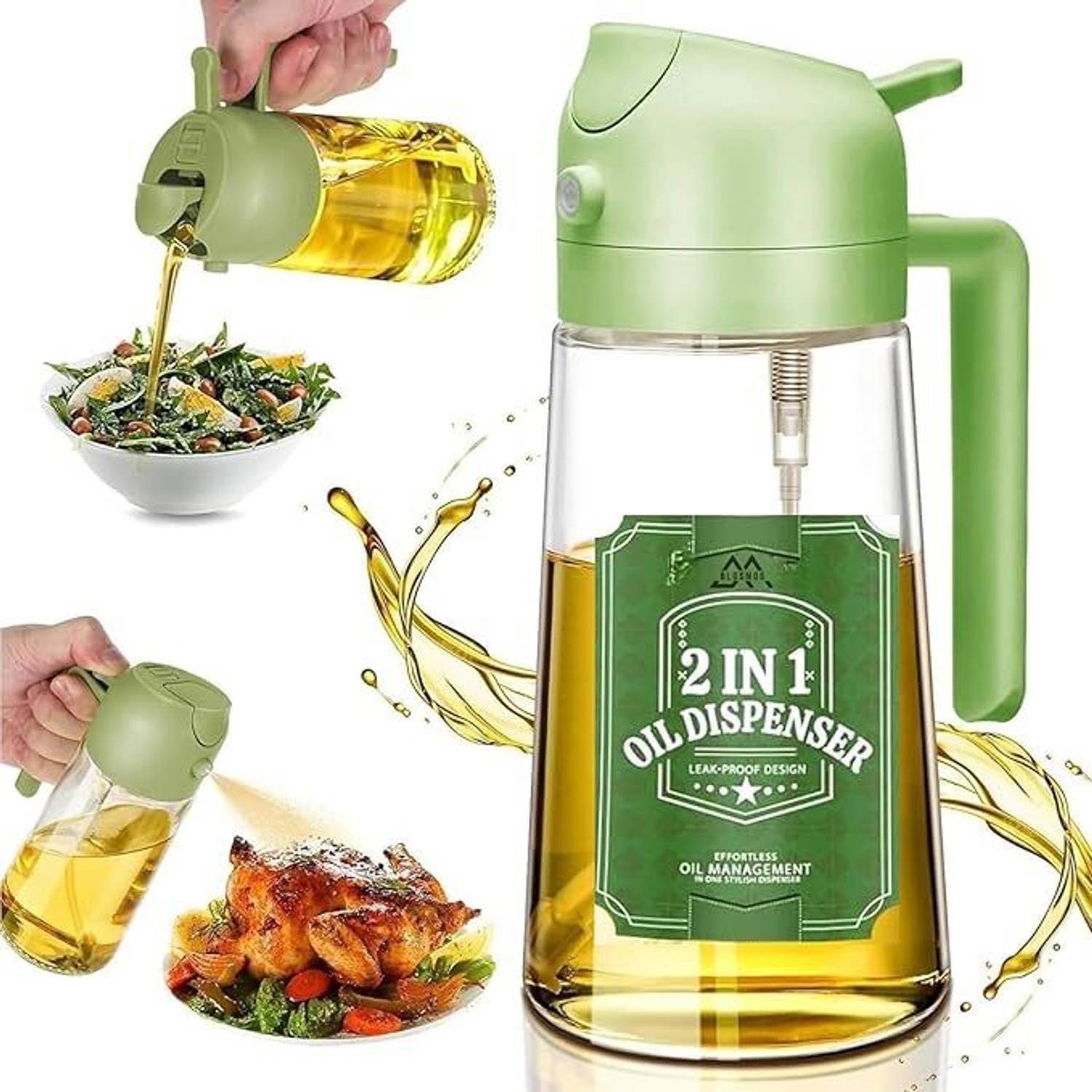 ZEPHIA ज़ेफ़िया 500 ml कुकिंग ऑइल डिस्पेंसर - Image 1