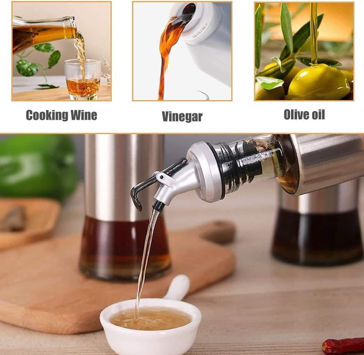Image of Ramkuwar 500 ml Cooking Oil Dispenser Set