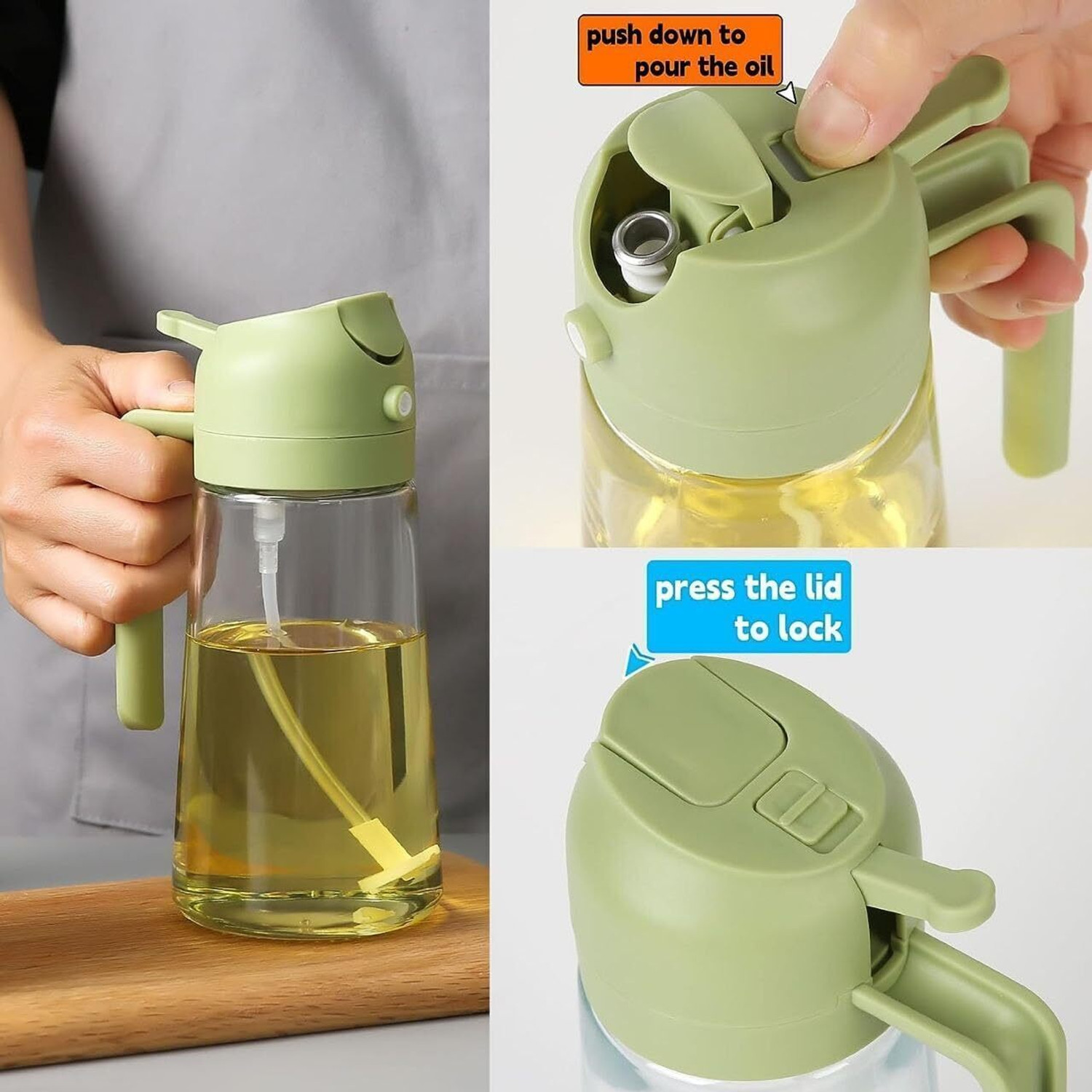 Image of GATHA SALES 550 ml Cooking Oil Sprayer