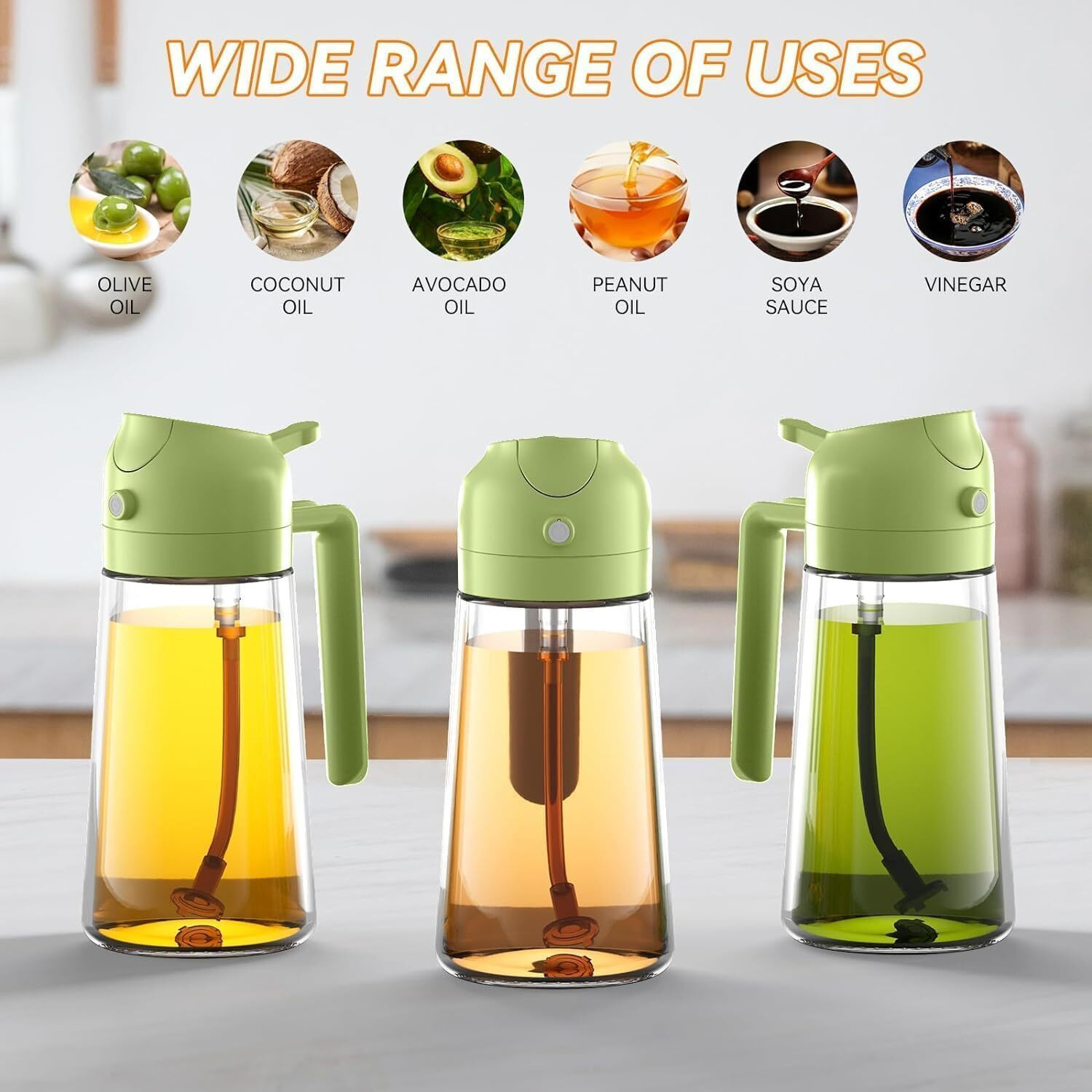 Image of OnisHomes 750 ml Cooking Oil Sprayer Set