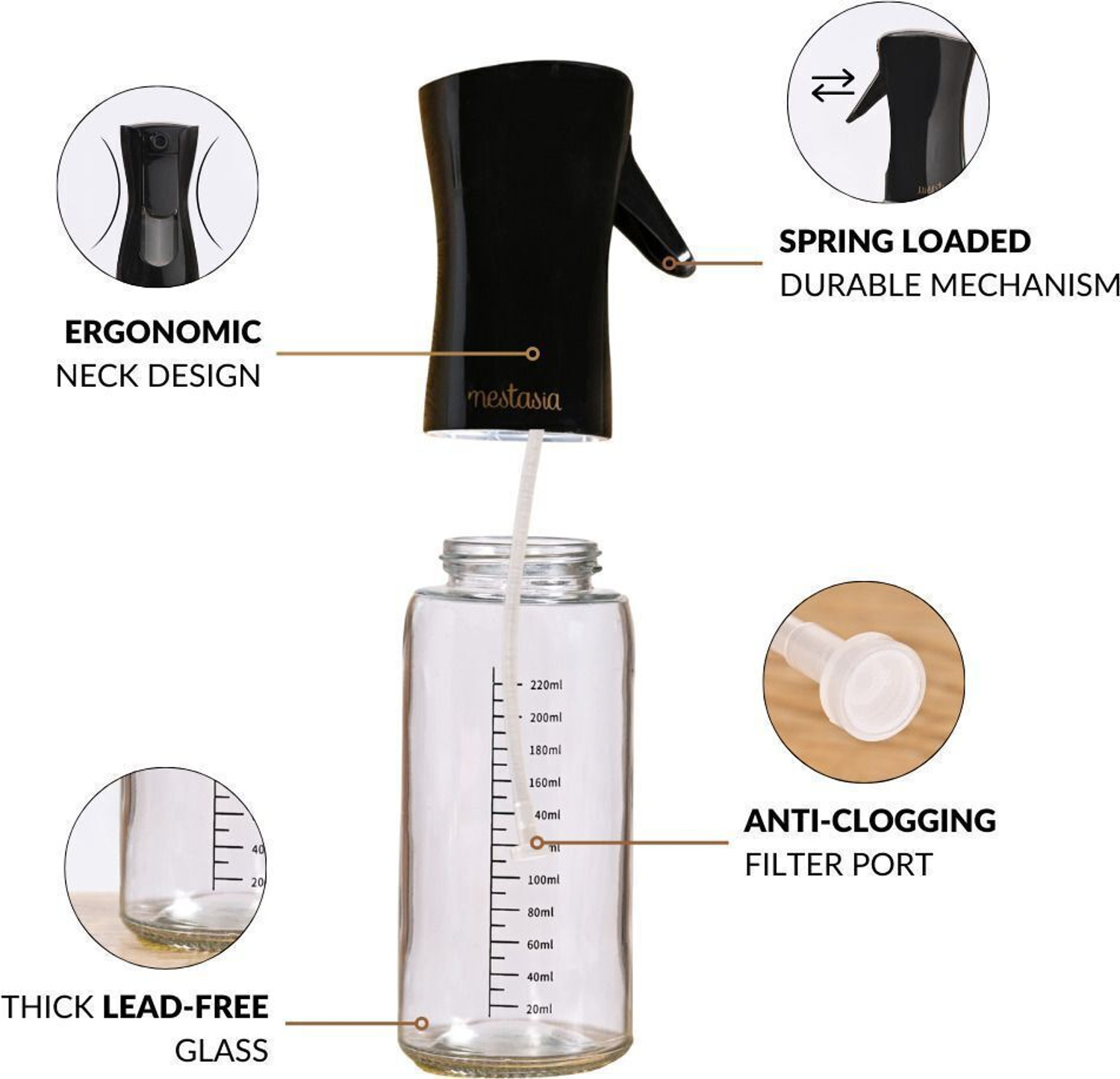 Image of Nestasia 220 ml Cooking Oil Dispenser