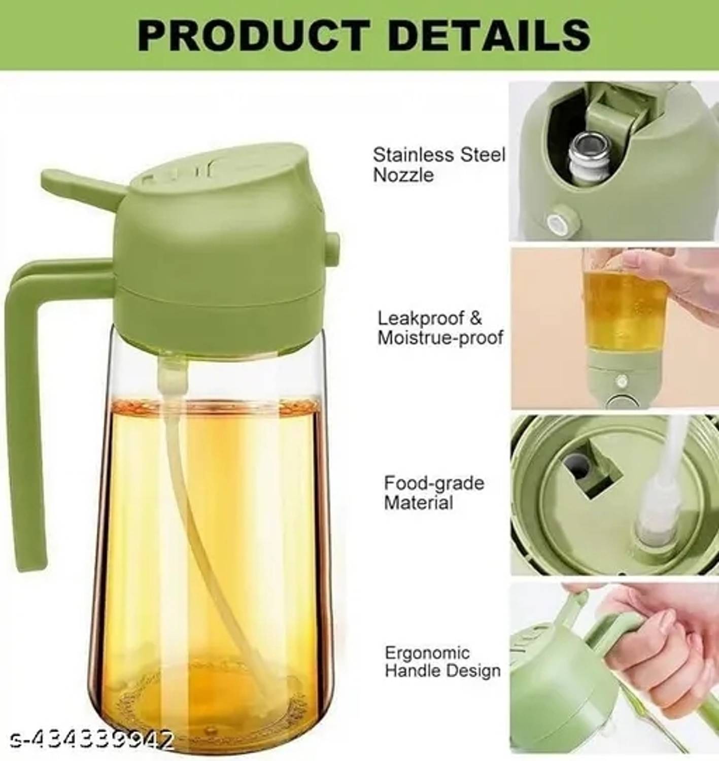 Rhino Traders 500 ml Cooking Oil Sprayer - Image 2
