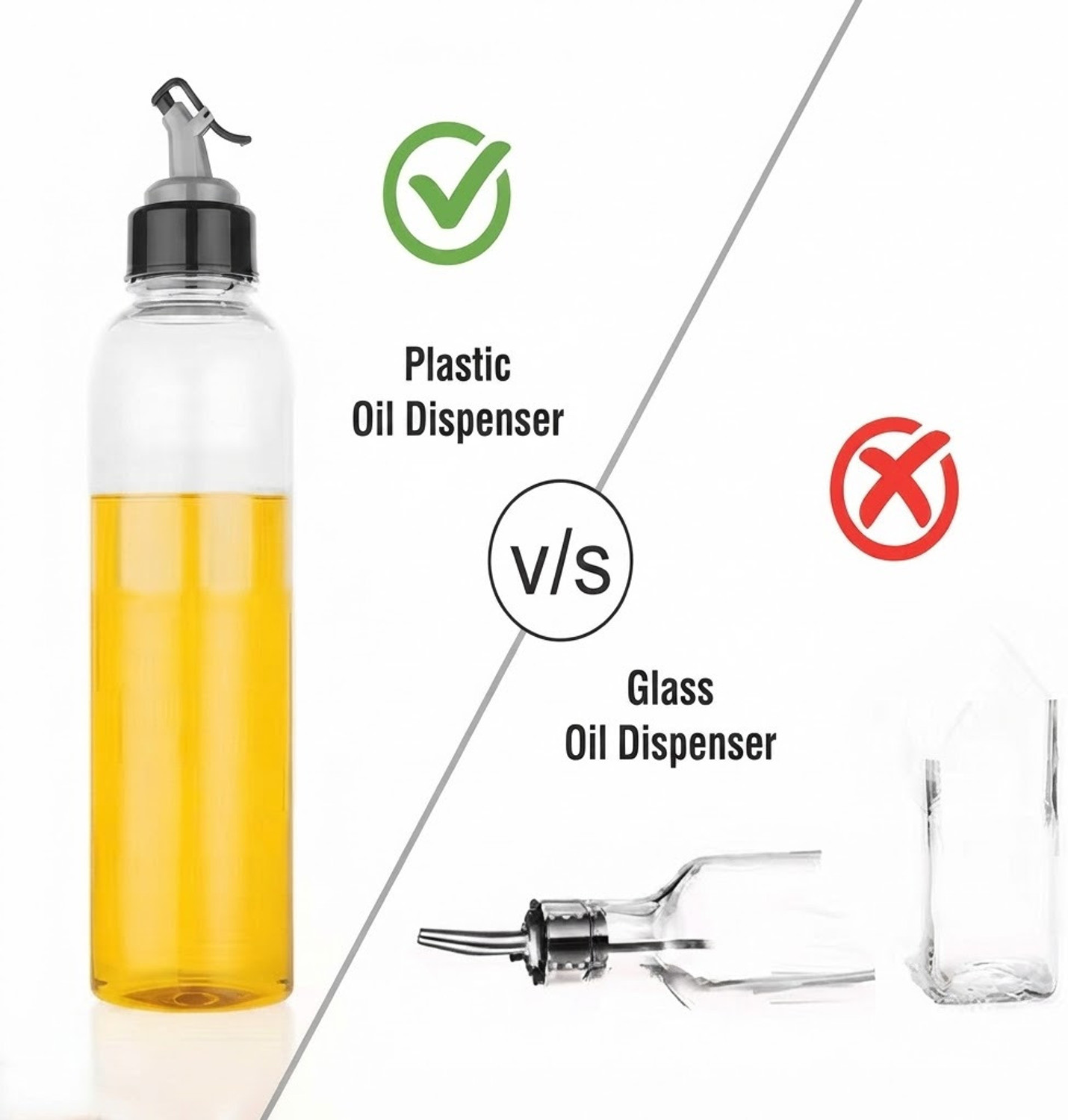 Image of AUREX ENTERPRISE 1700 ml Cooking Oil Dispenser Set