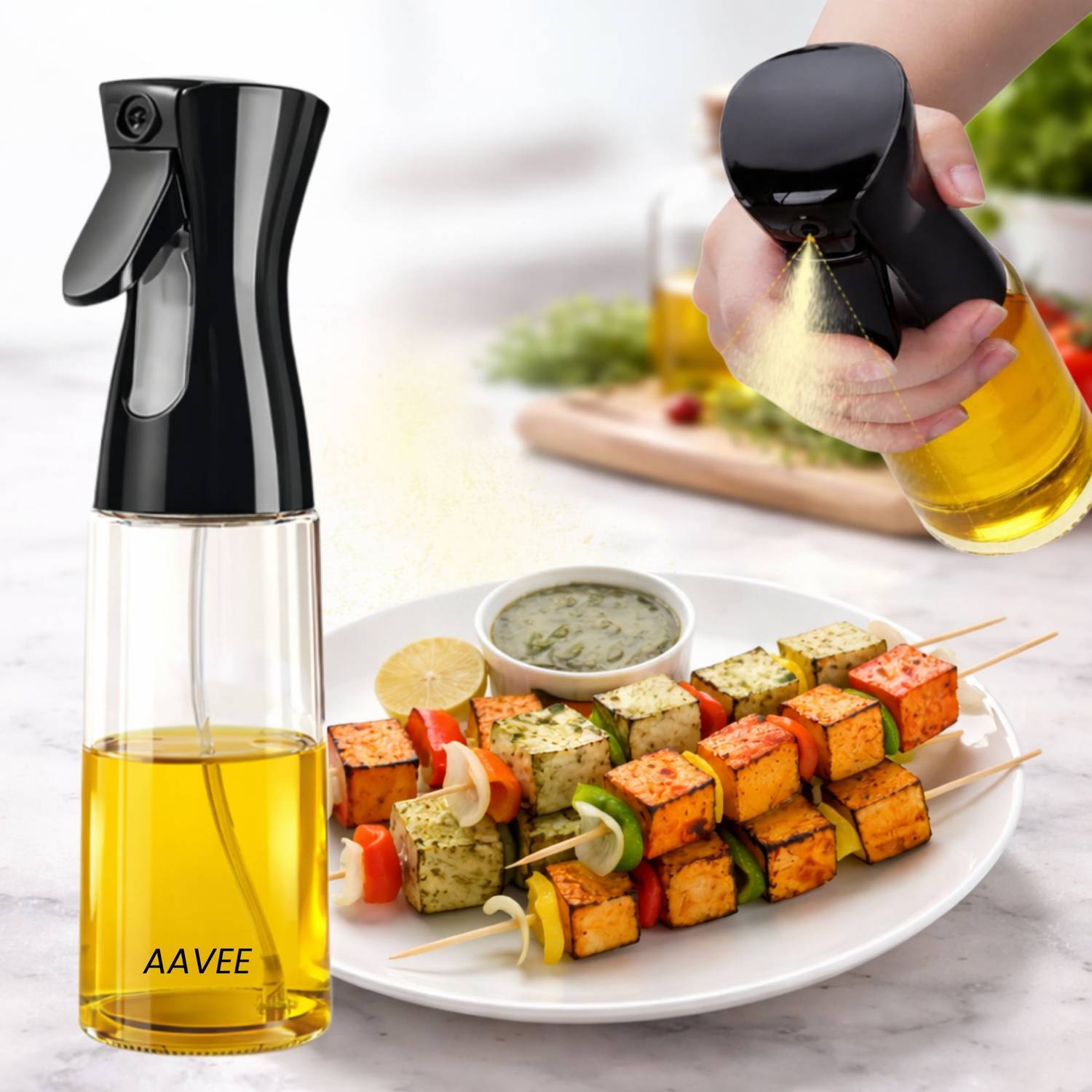 AAVEE 220 ml Cooking Oil Sprayer Set