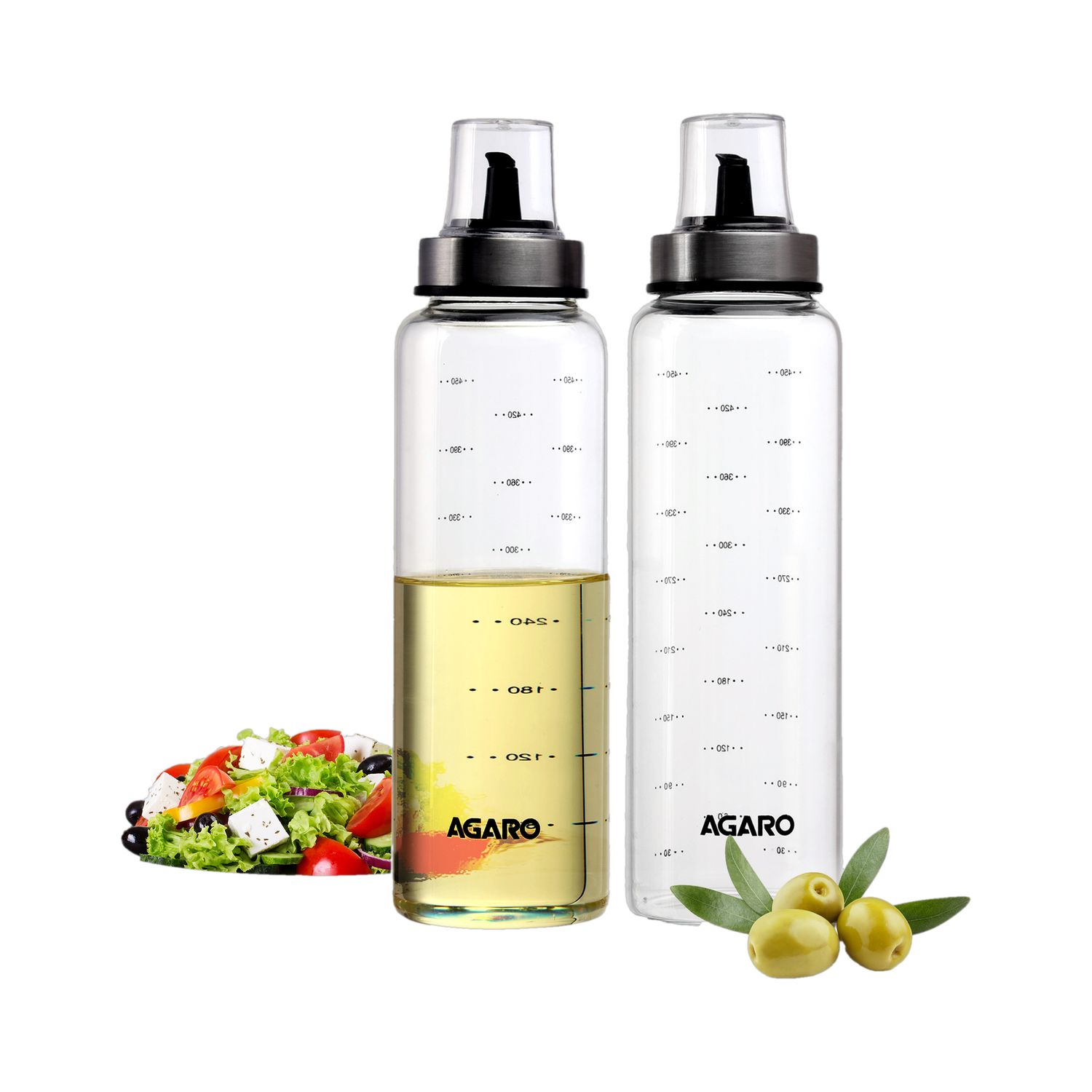 AGARO 500 ml Cooking Oil Dispenser Set