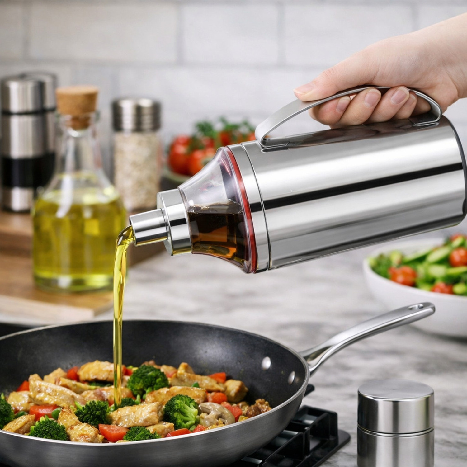 Image of Svarniva 2000 ml Cooking Oil Dispenser