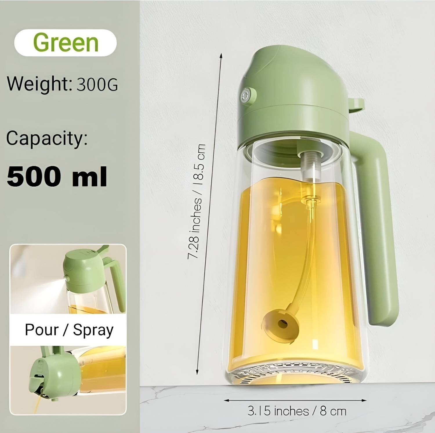 BHUMLLO 500 ml Cooking Oil Dispenser - Image 4