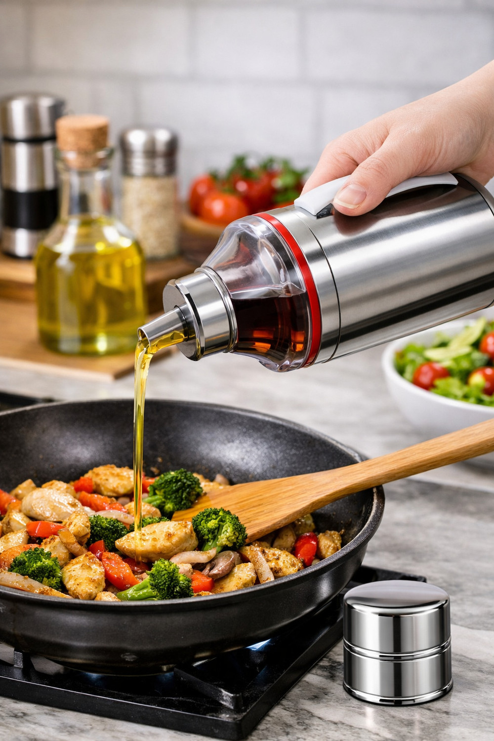 Image of Svarniva 2000 ml Cooking Oil Dispenser