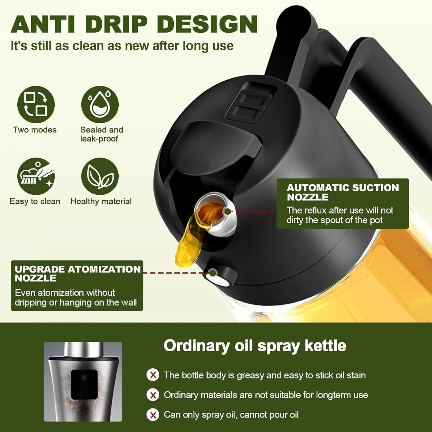 Image of VYOM ENTERPRISES 1000 ml Cooking Oil Sprayer Set