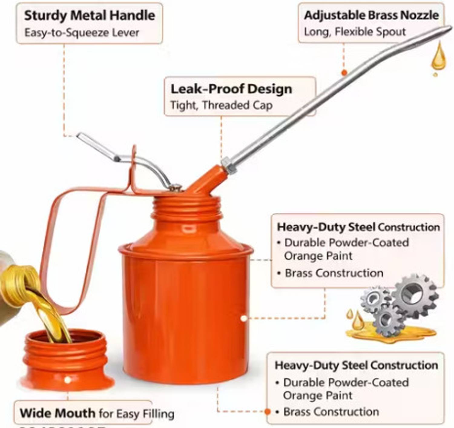 HARSHVANI Multi-Purpose Lubricant Oil Can - Image 4