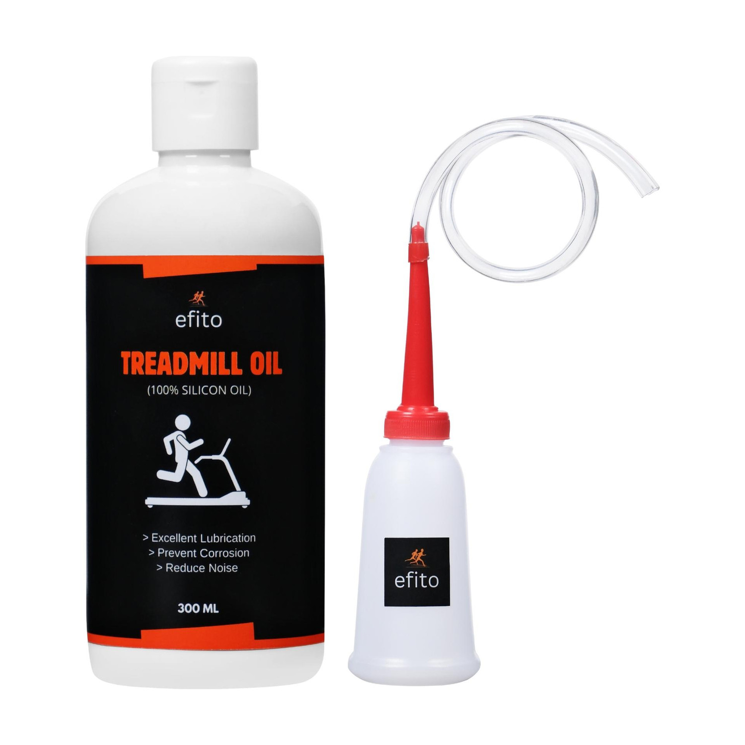 Image of efito Treadmill lubricant oil for belt Pure Silicon Oil dispenser free Manual Dispenser