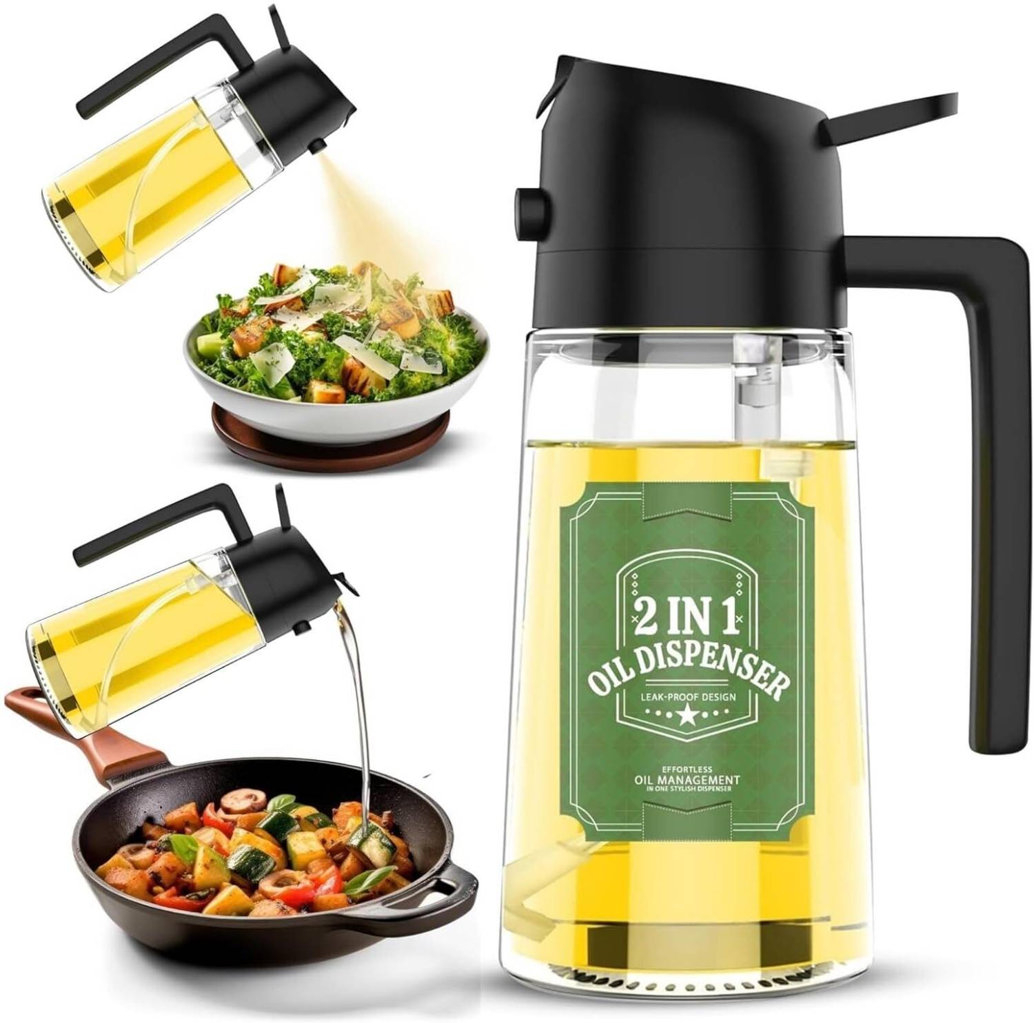 Sohansh Oil Spray Bottle for Kitchen Roasting and Frying 500 ml Glass, Plastic Spray Bottle deal from flipkart Sohansh Oil Spray Bottle for Kitchen Roasting and Frying 500 ml Glass, Plastic Spray Bottle deal from flipkart