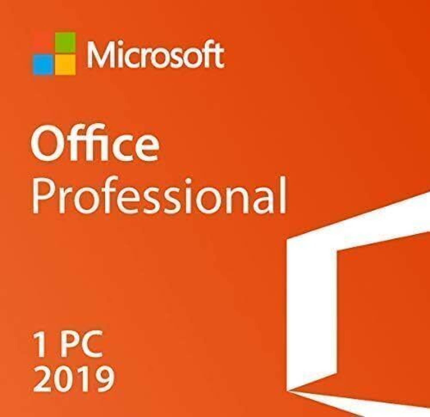 MICROSOFT Office 2019 Professional Plus Lifetime 1 User 1 Pc