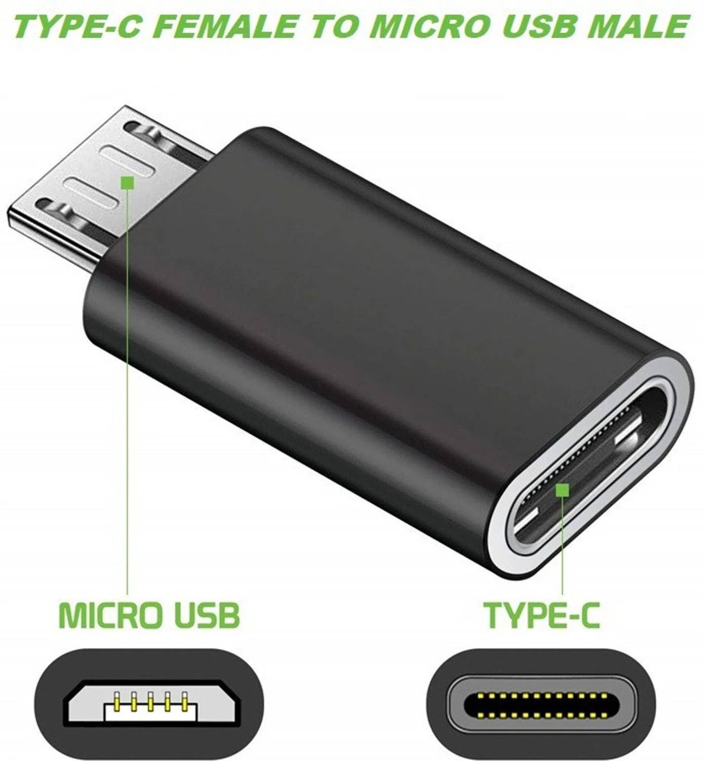 Aavrik Enterprise USB Type C, Micro USB OTG Adapter