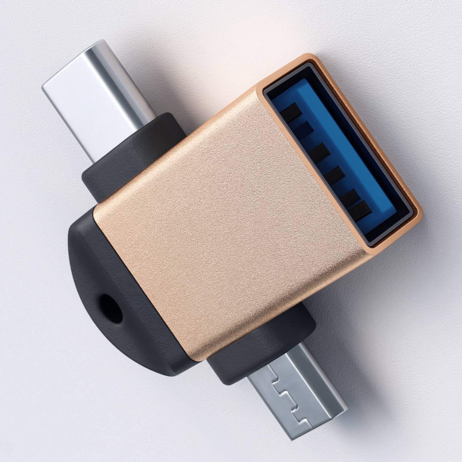 Sulania USB, Micro USB, USB Type C OTG Adapter