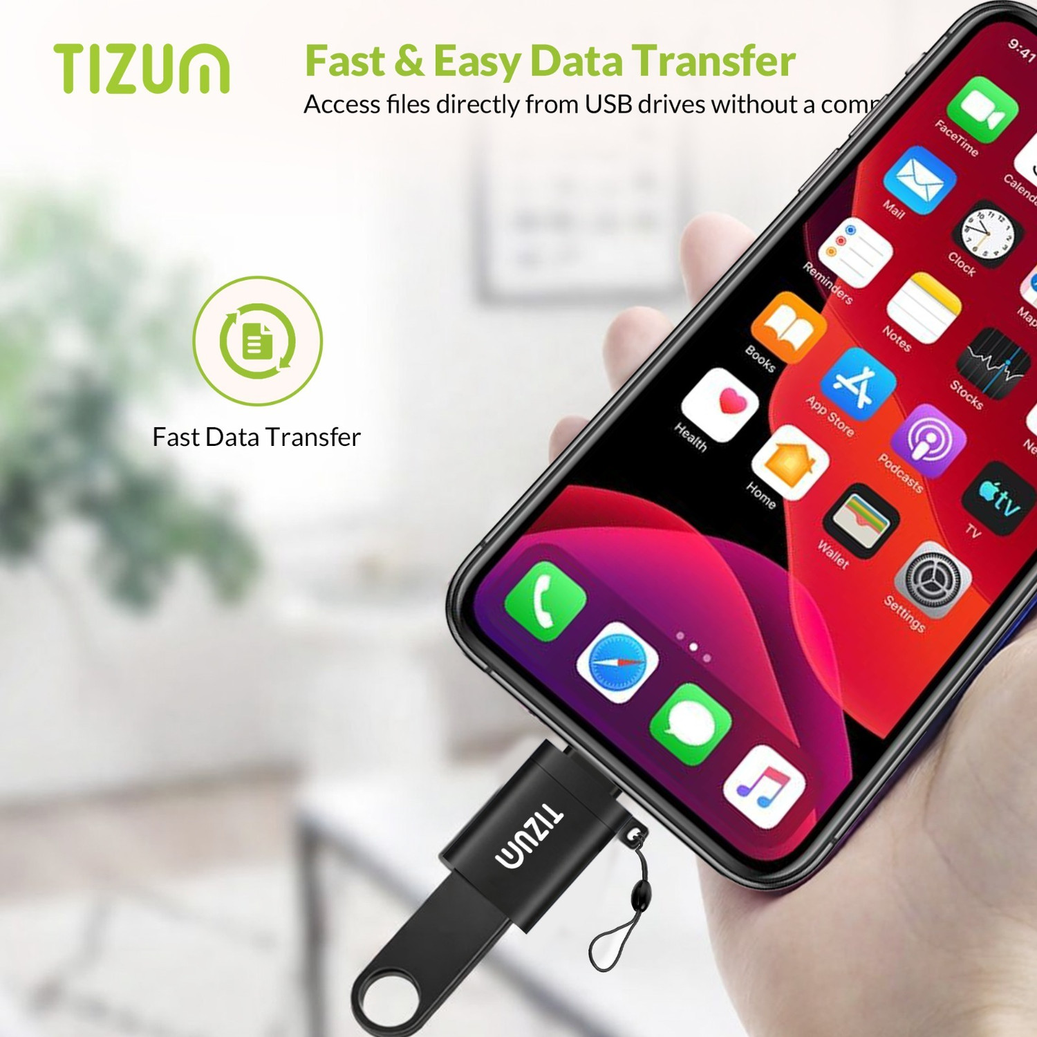 Image of Tizum Lightning OTG Adapter (Pack of 1)