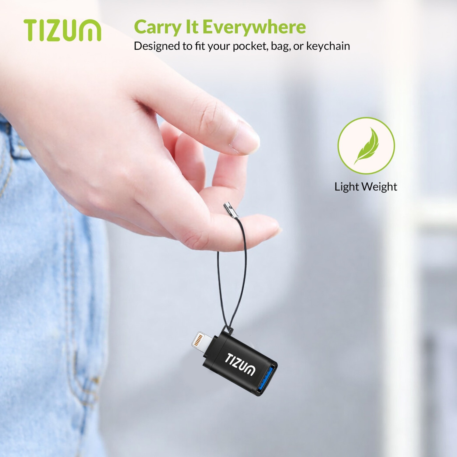 Image of Tizum Lightning OTG Adapter (Pack of 1)
