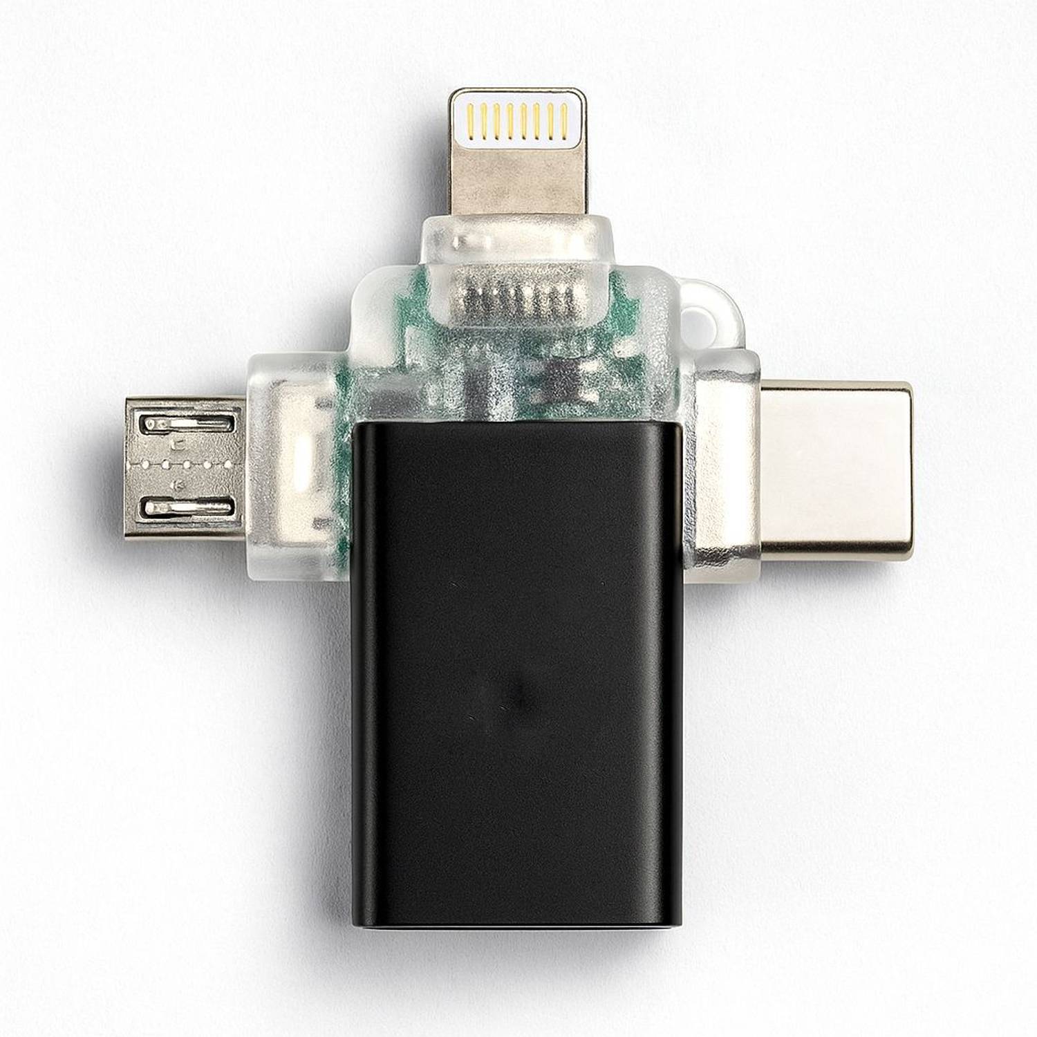 Anandi Traders Micro USB, USB Type C, Lightning OTG Adapter