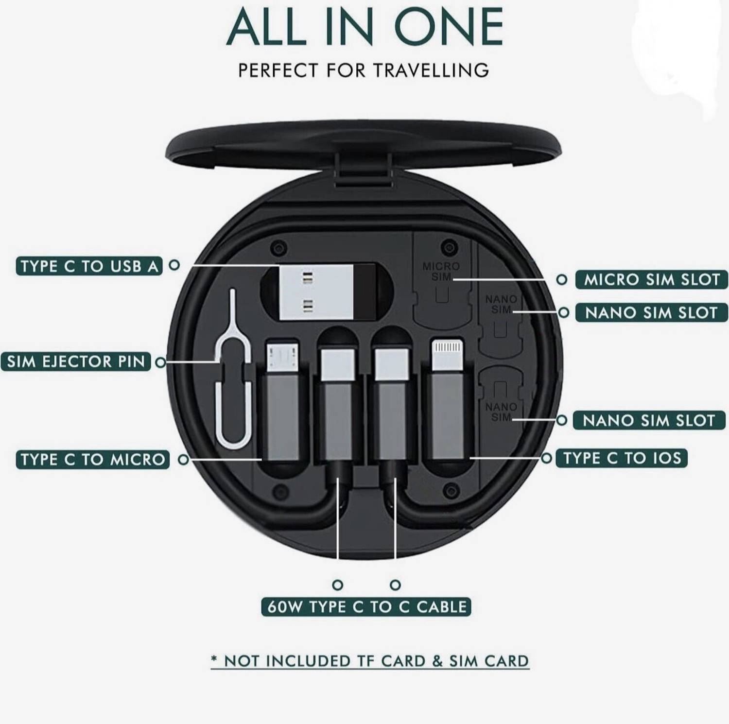 FIRSTPOINT Micro USB, Lightning, USB OTG Adapter