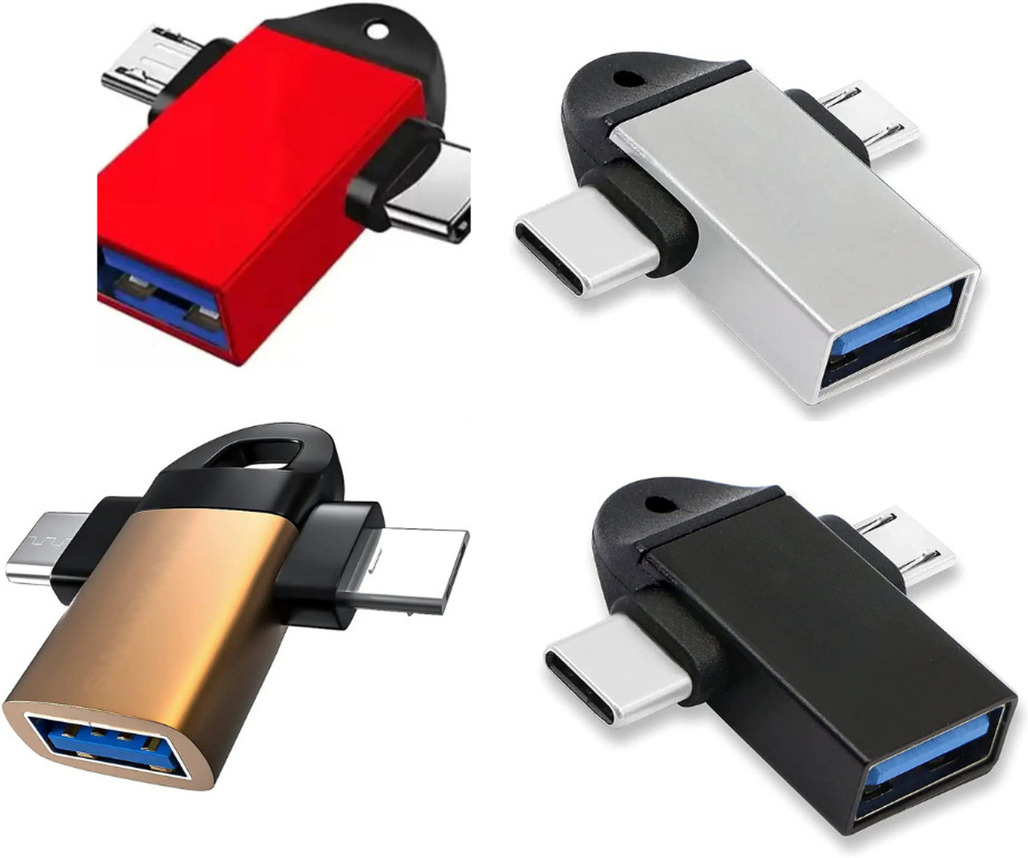 Image of UBRONIK Micro USB, USB Type C, USB OTG Adapter