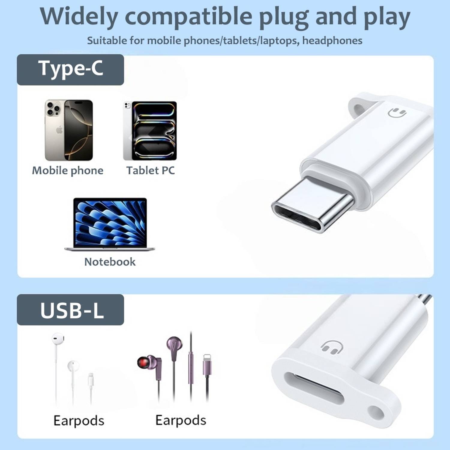 Verilux USB Type C, Lightning OTG Adapter Pack of 1 - Image 2
