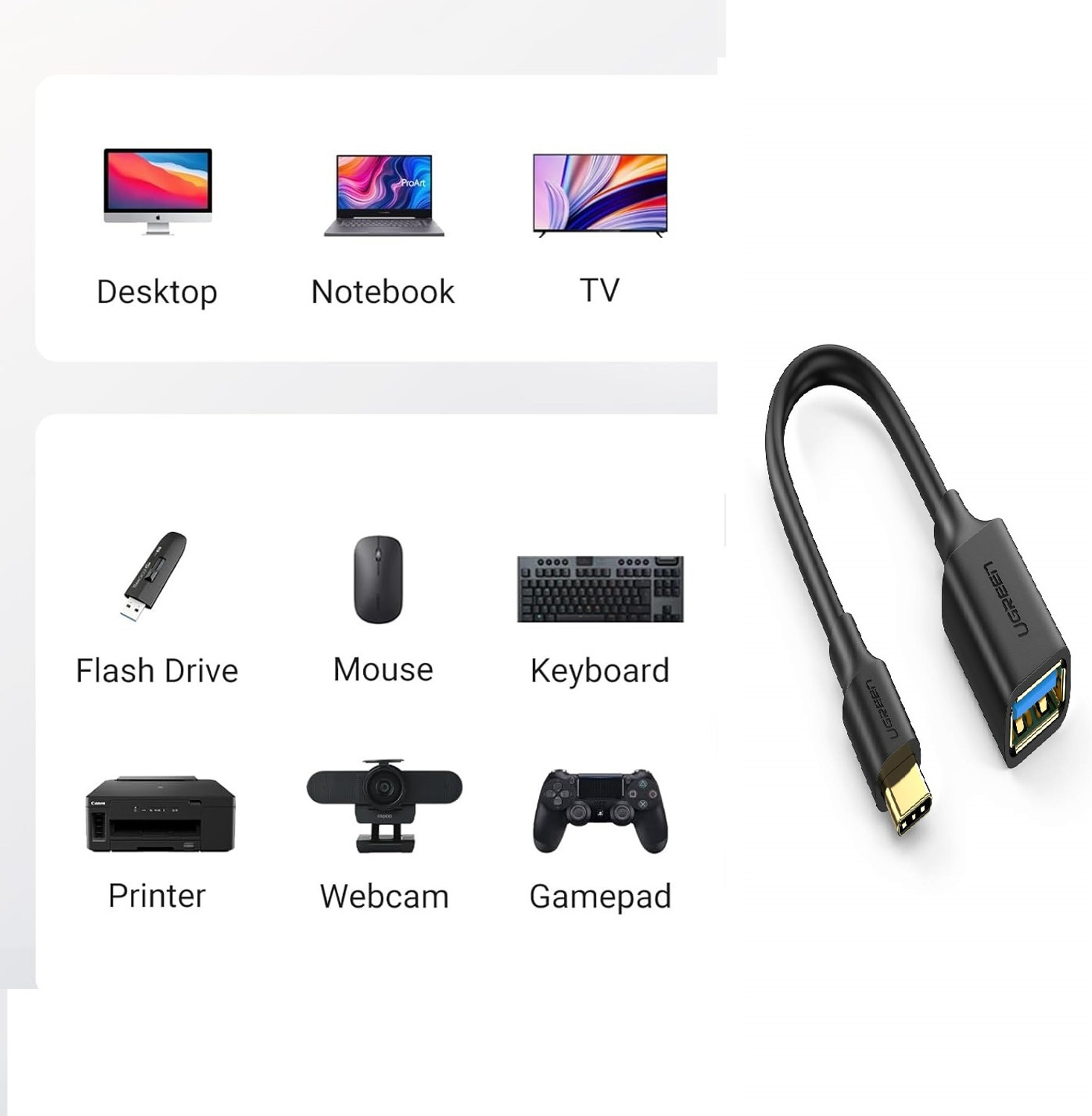 Image of xenee USB Type C OTG Adapter (Pack of 1)