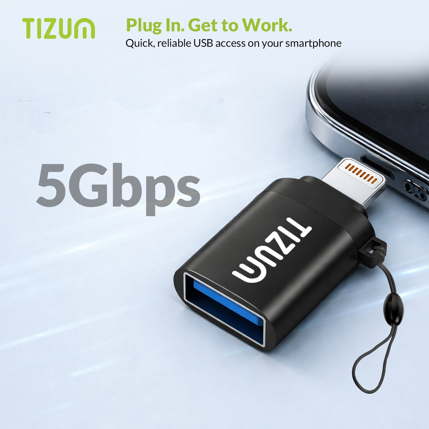 Image of Tizum Lightning OTG Adapter (Pack of 1)