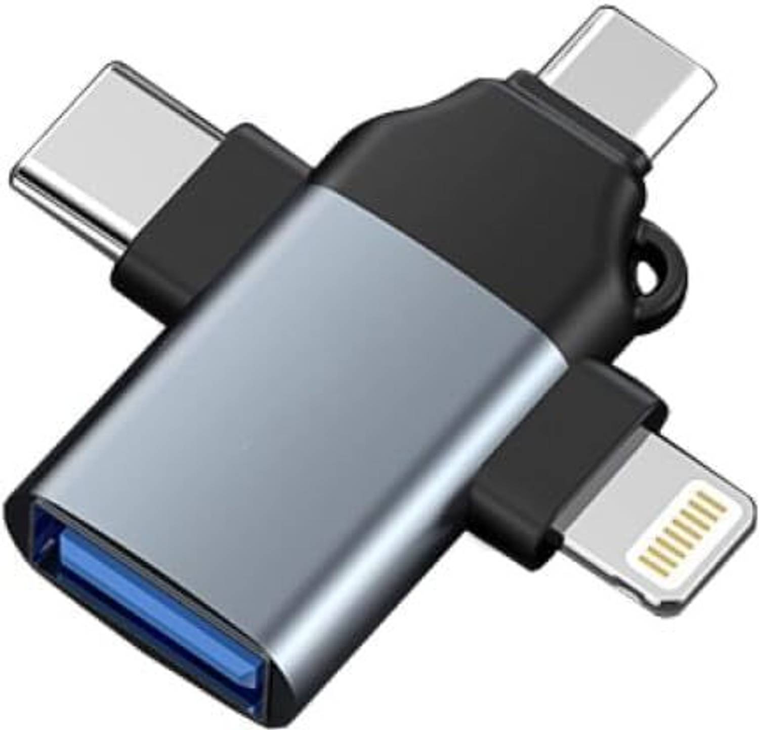 Aenoko Lightning, USB Type C, Micro USB OTG Adapter