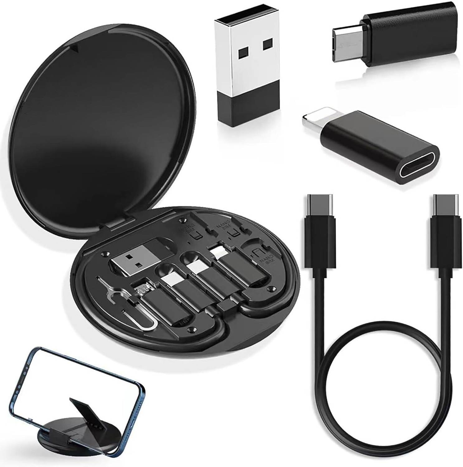 Skymac Micro USB, Lightning, USB Type C OTG Adapter