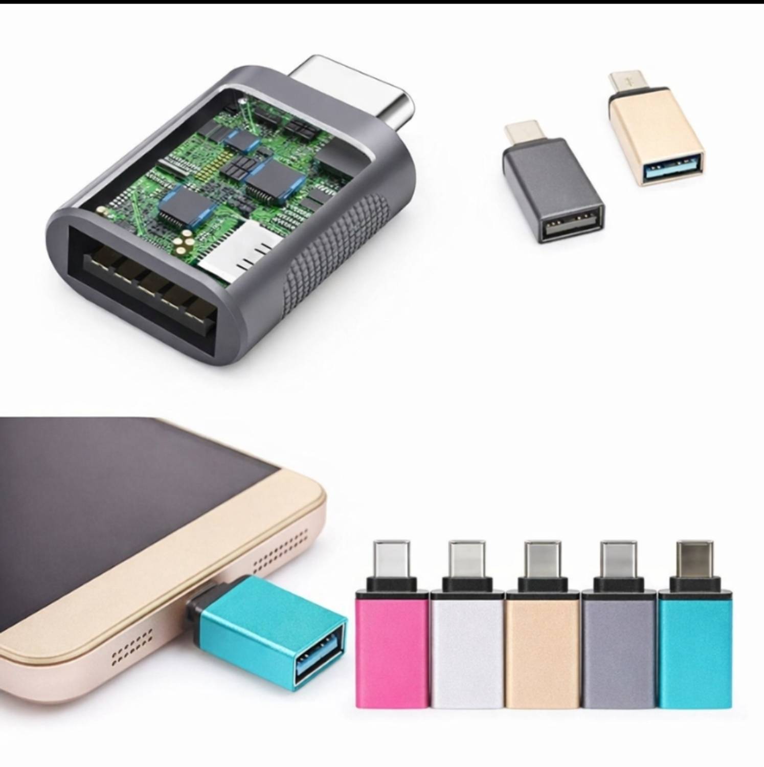 MG MEGAGLOW USB, USB Type C, Lightning, Micro USB, HDMI OTG Adapter