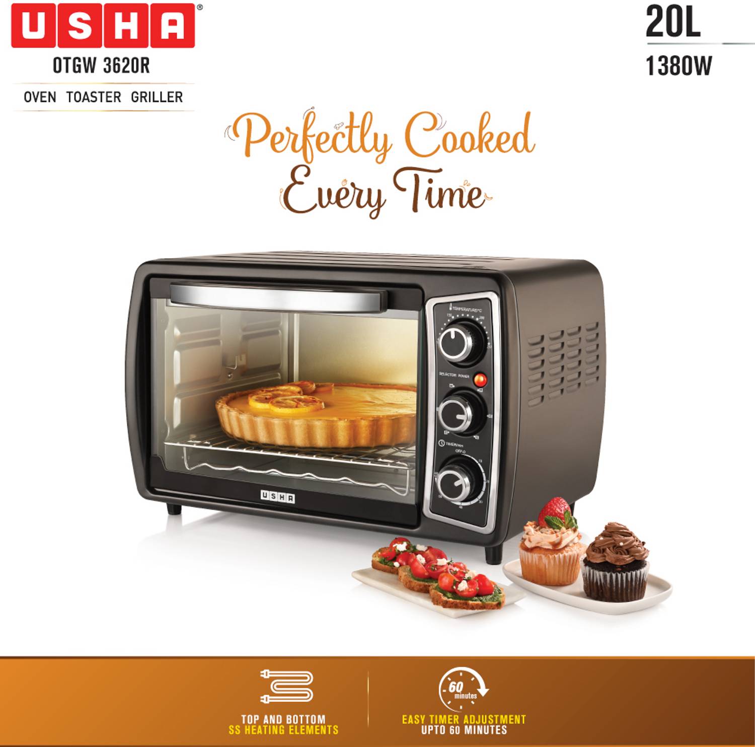Usha Otgw 3620R Silver AND Black
