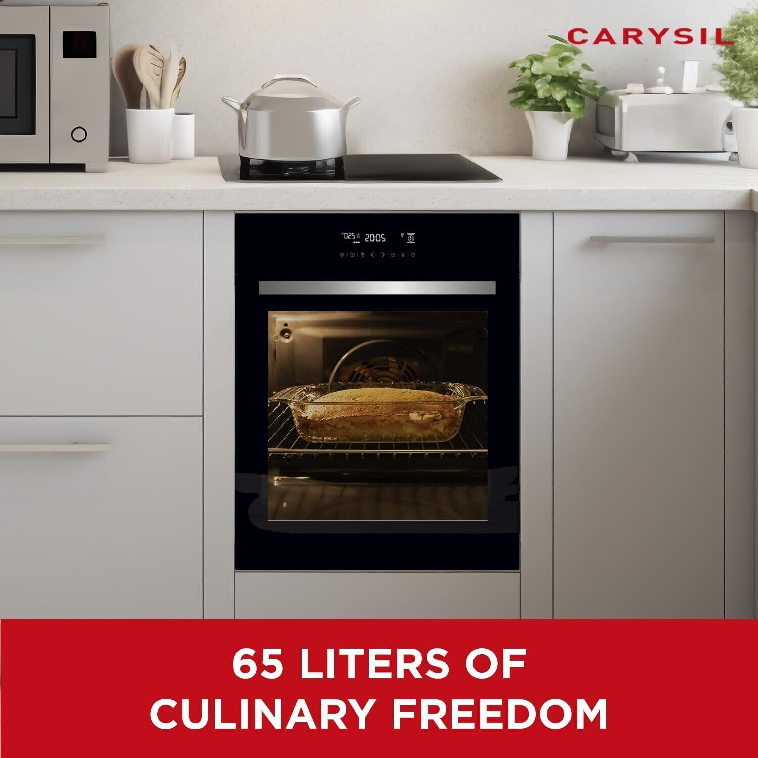 Image of Carysil 65-Litre Oven Toaster Grill OTG BIO-02, Silver