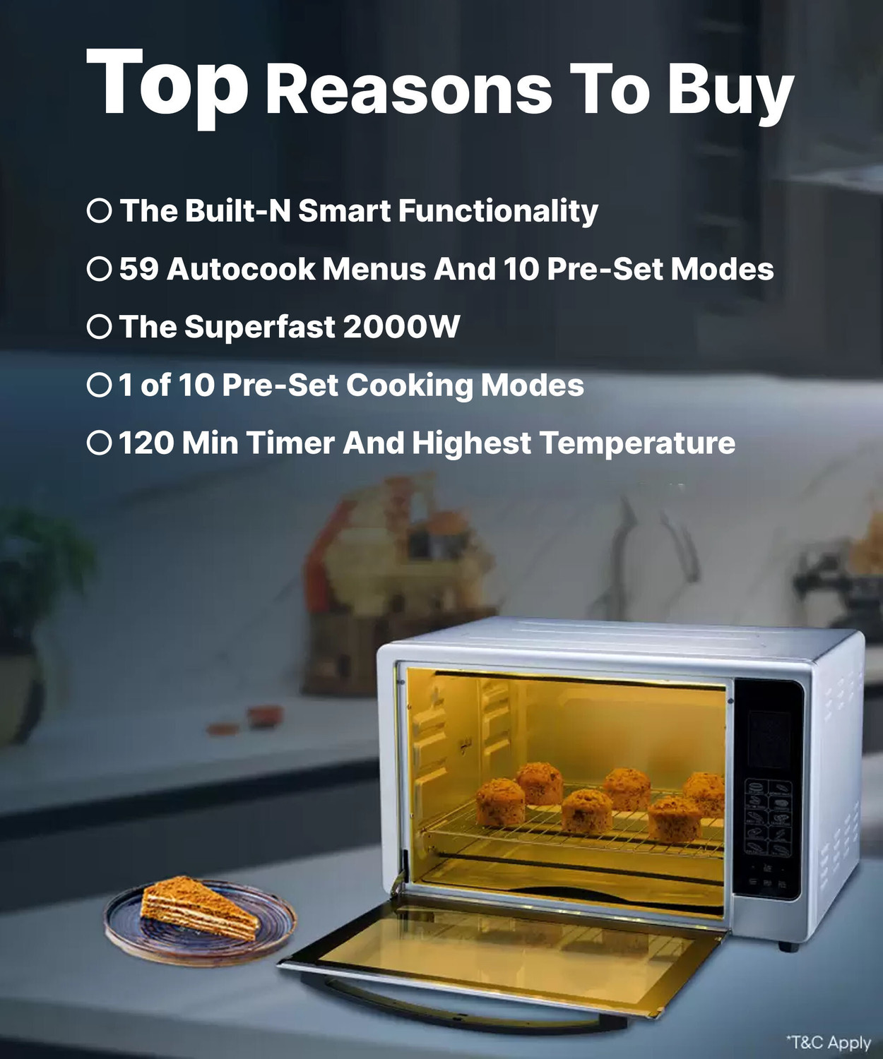 Image of Morphy Richards 48-Litre Oven Toaster Grill OTG 48SS DIGICHEF, Silver