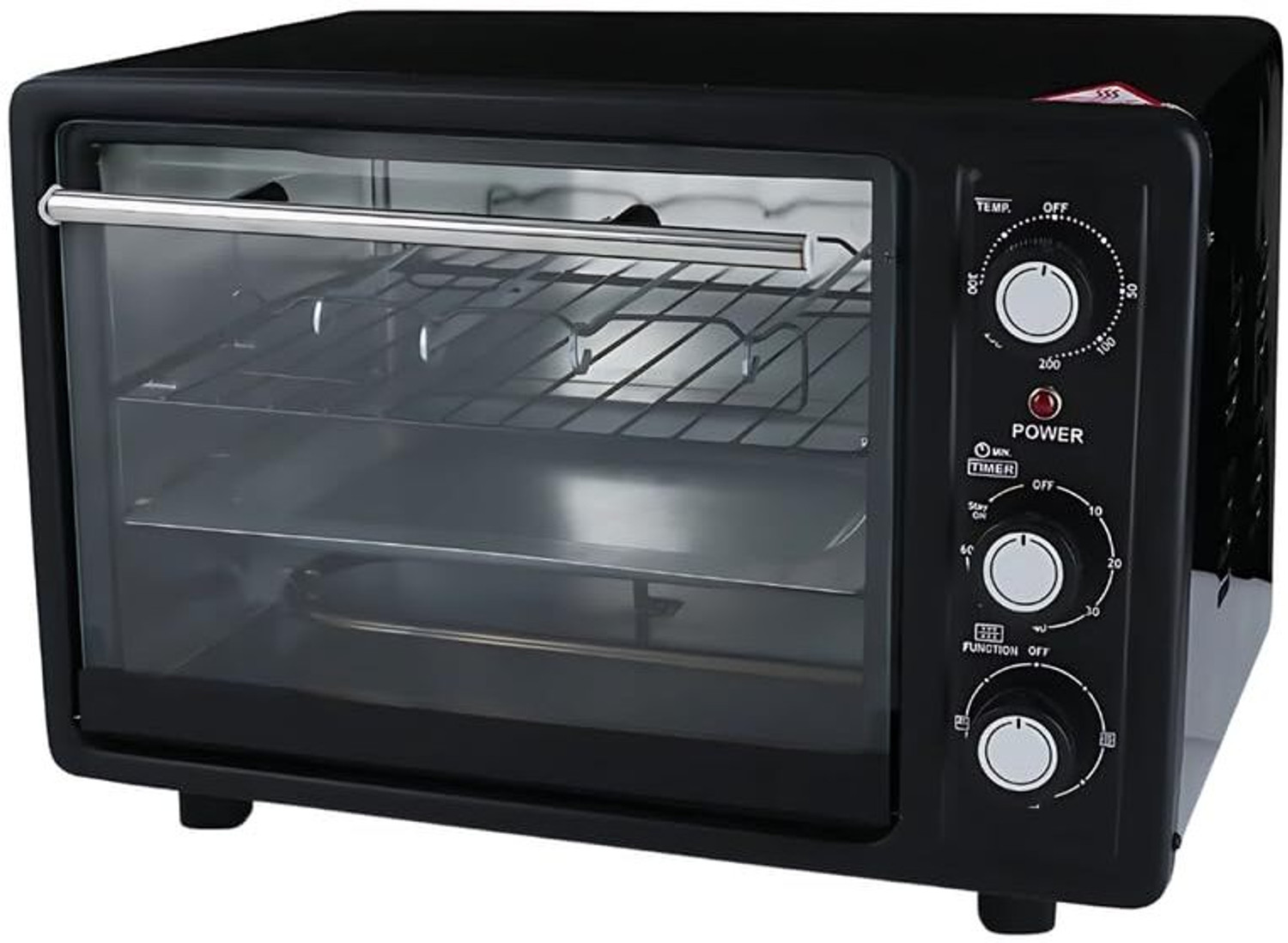 Image of Rhobos 24-Litre Oven Toaster Grill OTG 699AID97 Oven Toaster Griller | 24L Capacity | Multi-Function Cooking & Baking, Black